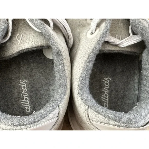 Allbirds Wool Piper Woven Pewter Gray Lace Up Shoes Women's Size 11 - Picture 6 of 10